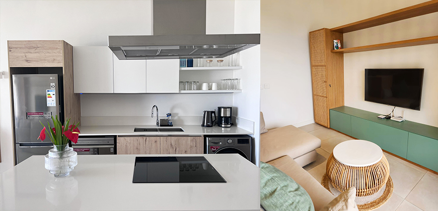 beachfront apartment rental mauritius
